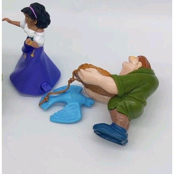 Vintage 1996 Disney Hunchback Notre Dame Burger King 2pc Lot Esmeralda Quasimodo - Picture 7 of 13